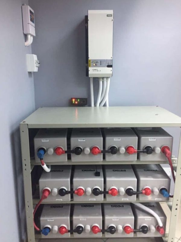 5kVA/24V Power Inverters with 12 X 500AH batteries + rack + installation