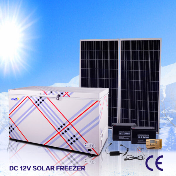 208 Liters SOLAR AC/DC FREEZER with Battery and Solar Panel Combo