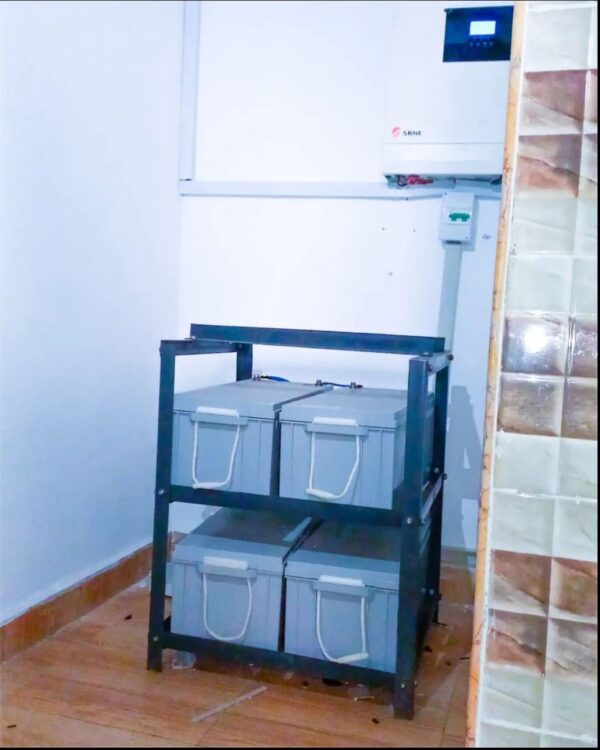 5KW 48V INVERTER WITH 4 BATTERIES INSTALLATION