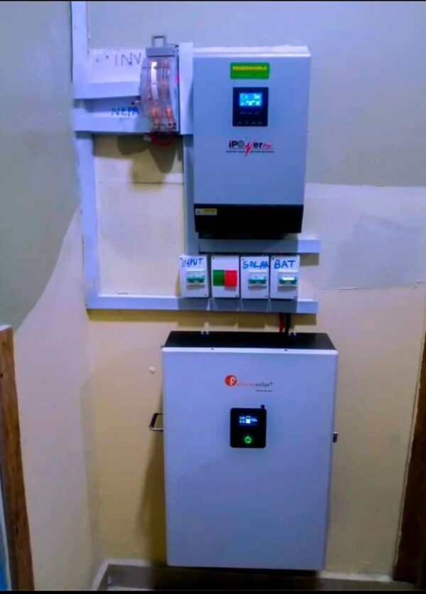 5kva inverter with 5kwh lithium ion battery installation