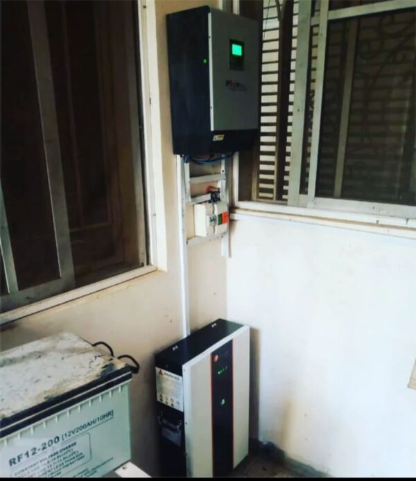 5kva inverter with 7.2kwh lithium Battery Installation