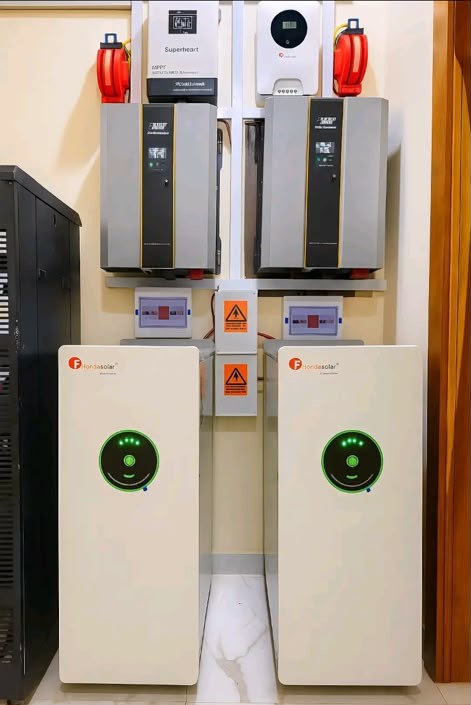 Felicity 20kW inverter with 34.4kWh lithium battery and 550W Jinko solar panels