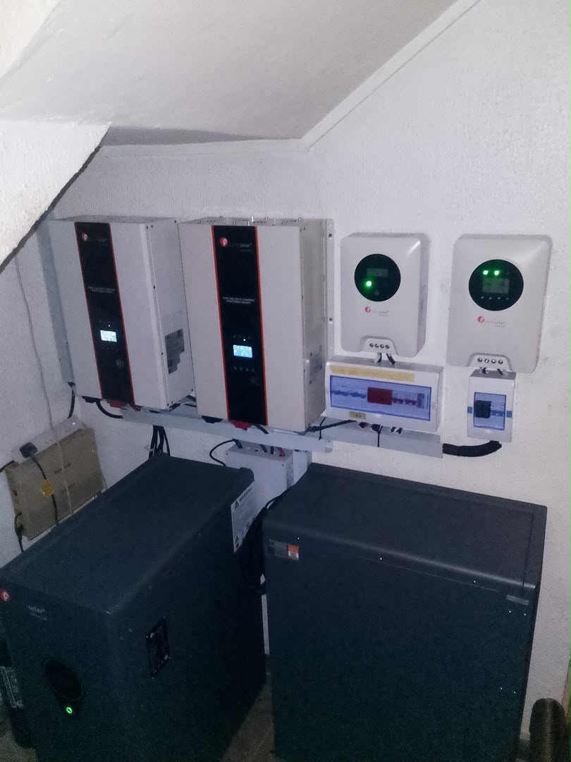 Felicity 20kW inverter with 35kWh lithium battery and 620W Jinko solar panels